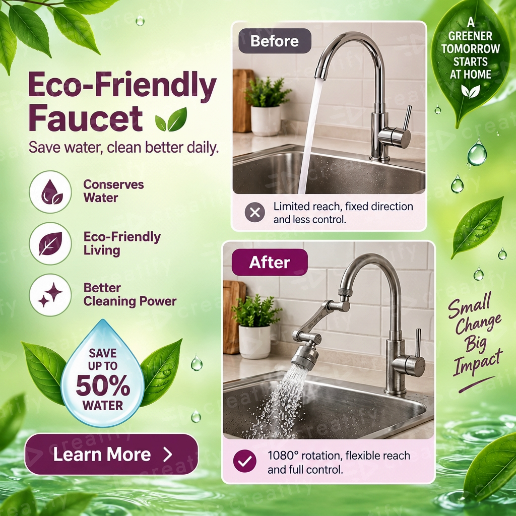 FlowFlex 1080° Rotating Faucet Sprayer