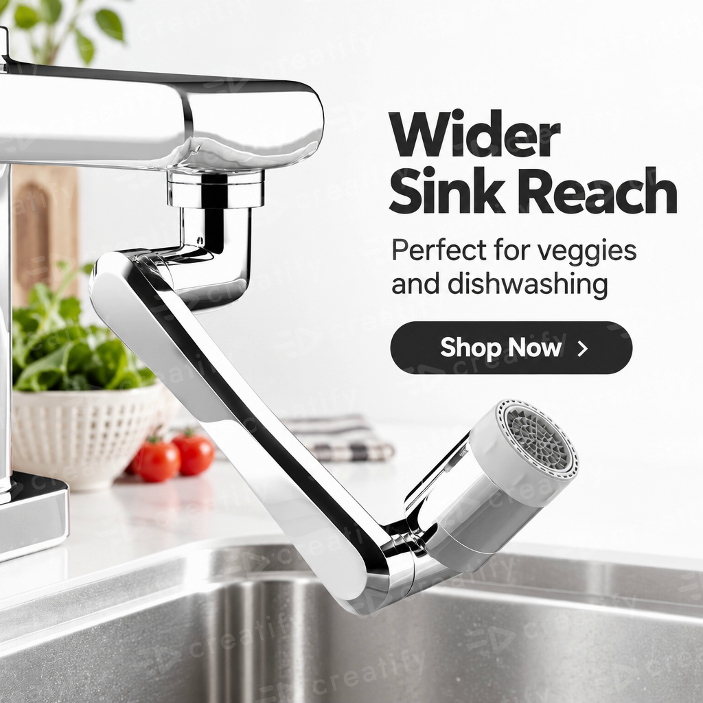 FlowFlex 1080° Rotating Faucet Sprayer