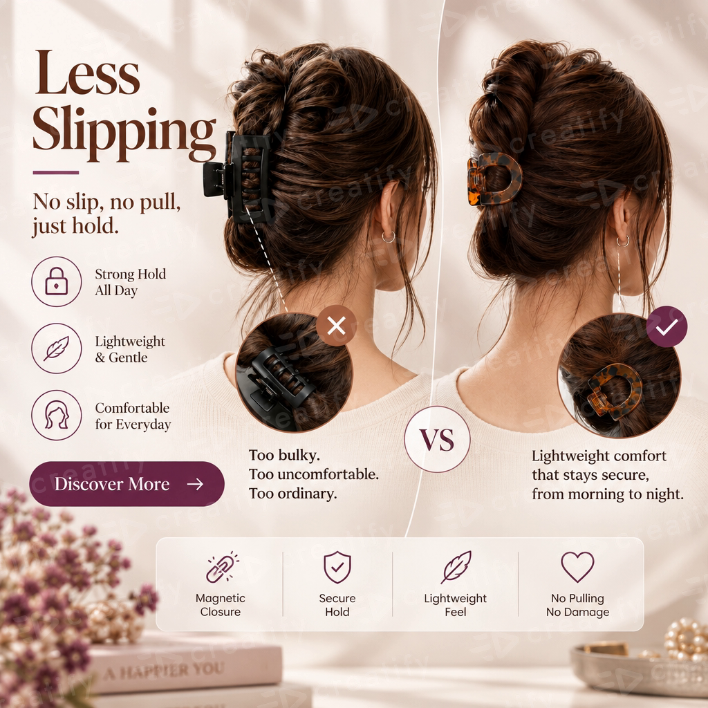 Magnetic Hair Clips for Women