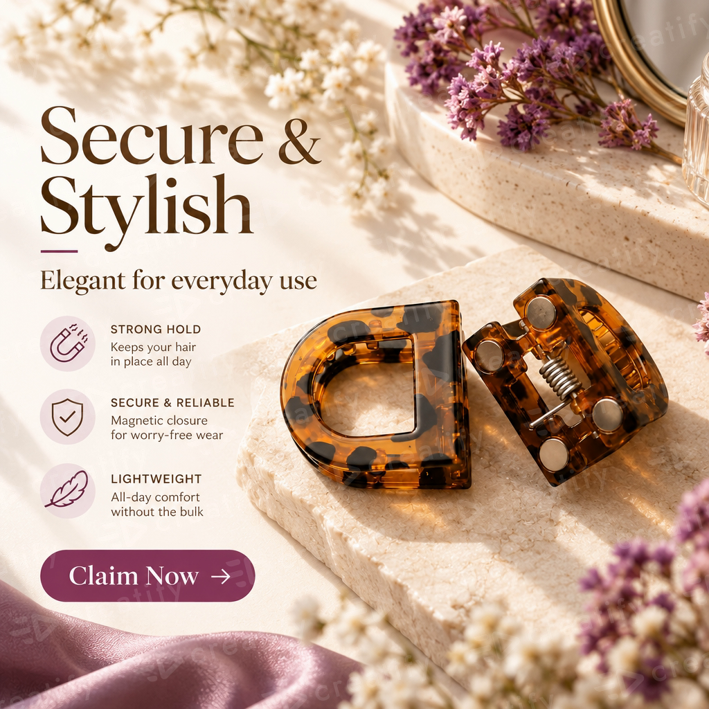 Magnetic Hair Clips for Women
