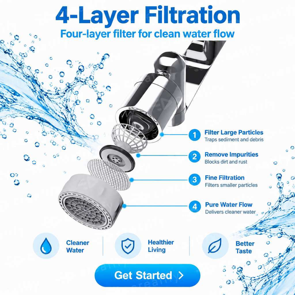 FlowFlex 1080° Rotating Faucet Sprayer
