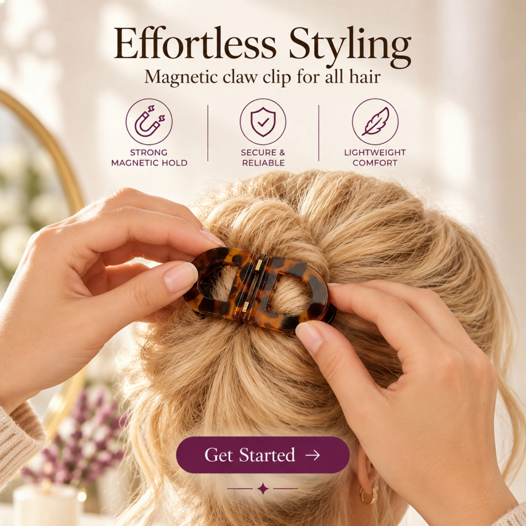 Magnetic Hair Clips for Women